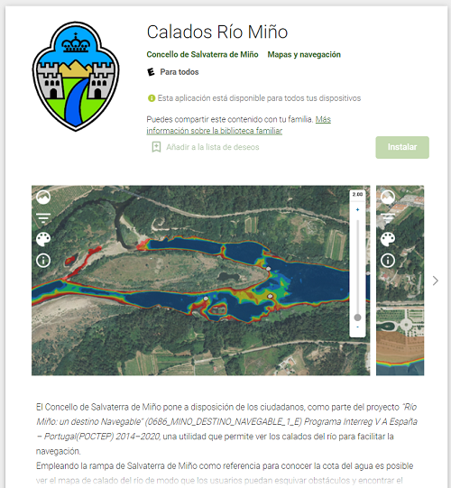 App Calados Río Miño